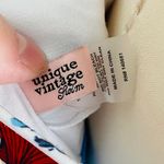 Unique Vintage White & Blue Nautical Print Ruffle Swim Top- Size 2X (18)- NWT Photo 7