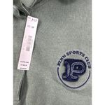 PINK - Victoria's Secret Victoria's Secret Pink - Ivy Fleece Polo Sweatshirt in Green & Blue Photo 1