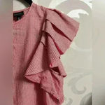 Who What Wear  One Sleeve Striped Blouse Photo 2