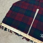Harvard Tartan Plaid Lambswool Scarf Embroidered Initials Made in Scotland Photo 3