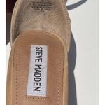 Steve Madden Declair Women’s sz 7 heels Tan Brown Leather Photo 4