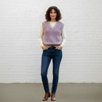 David Brett Vintage Wool Sweater Vest Purple Gray XS/S Size undefined Photo 12