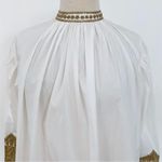 NEW V.D.E. Vinster blouse with gold embroidery detailing White Photo 10