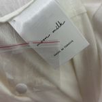 Moon milk short sleeve button down sleep shirt medium Silver Photo 7