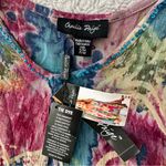 Charlie Paige NEW!  Colorful Starfish Tie Dye Tunic Top Vacation Beach Size S/M Photo 3