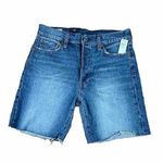 Gap 6” Shorts Size 4regular / 27 High Rise Low Stretch Cut Off Fray Medium Wash Photo 1