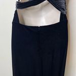 Revelry Micah Convertible Black Velvet Bridesmaids Maxi Dress sz S Photo 6