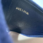 Loeffler Randall  Amara blue velvet platform mules size 6.5 NEW Photo 8