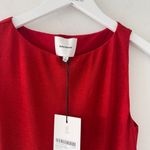 Reformation  Nataly Red Sparkle Mini Dress Photo 4