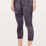 Lululemon NuLU  Align Crop *21" Pixel Print Purple Quartz Black Photo 0