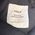 EUC Baldwin BLDWN Black Paint Splatter Karlie High Rise Crop Skinny Jeans 25 Photo 5