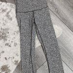 Lululemon Black And White Crop Cotton Leggings Photo 0