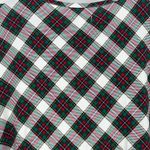 kim rogers NWT Womens 3/4 Sleeve Crew Neck Printed Shirt Holiday Tartan Plaid XL Photo 5