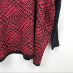 Joseph A  Plaid Turtleneck Sweater Red Black Women's Size Medium NWT Photo 3