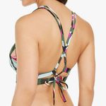 Hula Honey Hyper Tropics Plunge Strappy Swim Top Photo 1