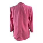 ZARA Peach Waterfall Blazer Jacket Open Front Roll Tab 3/4 Sleeve M Photo 2