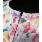 VTG David Brown California House Coat Floral Dress Large Nightgown USA Made Photo 3