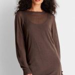 Future Collective sweater semi sheer brown Reese Blutstein NEW xxs stretch Photo 1