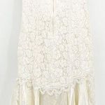 Betsy and Adam Womens Vintage 90s Ivory Lace Bridal Prom Formal Dress Size 16 Photo 1