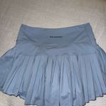 Gold Hinge Fairfield Blue  Pleated Mini Skirt Photo 2