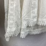 VICI White Crochet Lace Boho Peasant Festival Long Sleeve Blouse Top S Photo 4