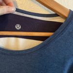Lululemon  10 Every Yogi Reversible Long Sleeve Stripe Blue and White Shirt Photo 5