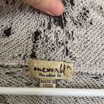 One World  women’s gray distressed drapey open‎ front knit cardigan petite large Photo 3