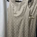 Elegant Cream Brocade Coat whit dress (set)2 Gold Photo 5