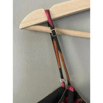 Lavender Brown Orange Pink Burgundy Fall Houndstooth Maxi Dress Size S Small Photo 3