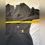 ASOS  Black Puff Sleeve Sheath Mini Dress size10 Photo 2