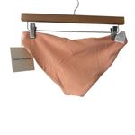 Mara Hoffman Zoa Solid Appeal Peach Bikini Bottoms Small Photo 4