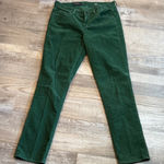 J.Crew Matchstick Green Corduroy Pants Size 28 Photo 0