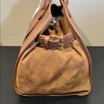Anna Paola | Italian Leather Satchel w/ Crossbody & Scarf Brown Photo 4