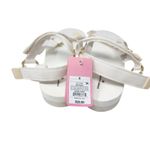 Stoney Clover Lane NWT Stoney Clover sandals Cream White Adjustable Foam Platform Size 8 Photo 4