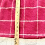 Lulus  Spence Wine Red Plaid Mini Skirt Chic Retro A-Line Wool-Look Stylish Sz L Photo 5