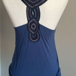 Elegant Blue Halter Top Size S Photo 0