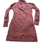 American Giant Dress Women‎ XS Burgundy Hoodie French Terry Tunic Sweatshirt Photo 0