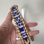 Vintage Beaded Leather Belt SW Wamph Alaska Western Brown Leather Belt Size 28 Photo 1