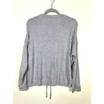 Three Dots  purple sweater‎ with drawstring Photo 6