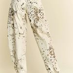 Davi & Dani  Abstract Tie Dye Dot Lace Detail Barrel Pants‎ Photo 6