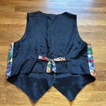 111 Main Vintage 90s People of the World Black Red Teacher School Vest Large Photo 3