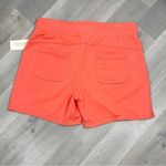 Sonoma  Cotton Knit Drawstring Sweat Shorts Coral Orange‎ Small Photo 3