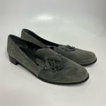 Stuart Weitzman  Guido gray leather tassel‎ loafers women’s size 8.5 professional Photo 2
