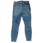 Lovers + Friends Distressed Mason Naples Raw Hem Blue Hi Rise Skinny Jeans 25 Photo 4