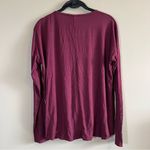 Pink Clover ✨  Women’s Maroon Front Twist Top Large Photo 7