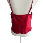 Lovers + Friends  Red Draped Tank Top Blouse Size Medium Photo 6