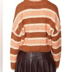 Lost + Wander  Candy Says Cardigan Rust Multi Stripe Photo 1