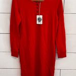 Toad&Co. Ponderosa Long Sleeve Thermal Dress. Blood Orange. Size XSmall. NWT Red Photo 2
