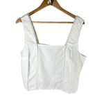 Marine layer  Stella Tank White Hemp Lyocell Minimalist Top Size XL Photo 2