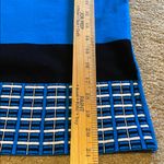 Per Se  2 Piece Matching Set Pull On Skirt & Tank Top Stretchy Blue Black Geo M Photo 8